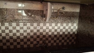 Bathroom in 1 BHK Apartment at K K Nehru Tower, Ulwe – for Rent