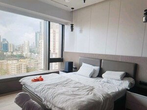 Bedroom in 3 BHK Apartment at Lodha Trump Tower, Worli – for Rent