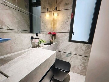 Bathroom in 3 BHK Apartment at Lodha Trump Tower, Worli – for Rent