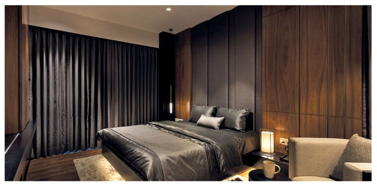 Master Bedroom, krisumi-waterfall-residences 3 Bedroom 1946 Sq.Ft. Apartment In Sector 36a Gurgaon 9947686
