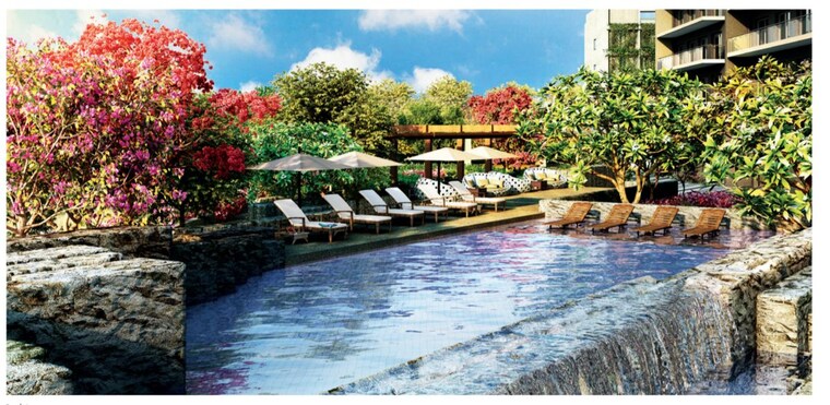 Swimming Pool, krisumi-waterfall-residences 3 Bedroom 1946 Sq.Ft. Apartment In Sector 36a Gurgaon 9947686