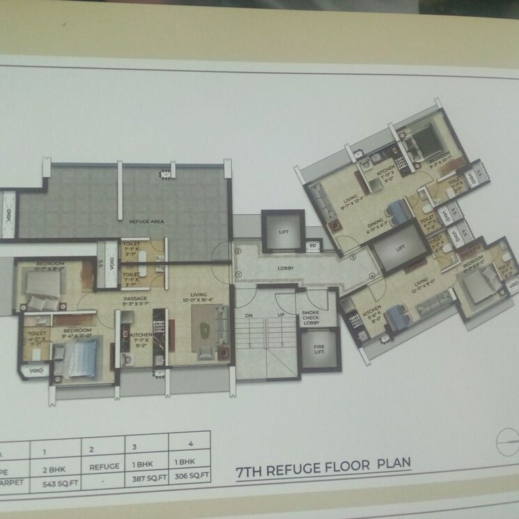 Floor Plan, sahakar-ved 1 Bedroom 383 Sq.Ft. Apartment In Goregaon West Mumbai 9947728
