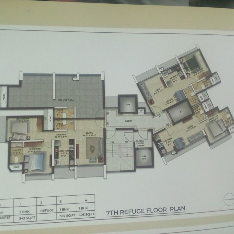 Floor Plan, sahakar-ved 1 Bedroom 383 Sq.Ft. Apartment In Goregaon West Mumbai 9947728