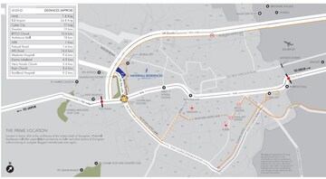 3.5 BHK Apartment – Map Location View at Krisumi Waterfall Residences, Sector 36a - for Sale