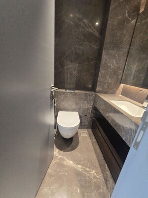 Washroom in 3 BHK Apartment at Lodha Trump Tower, Worli – for Rent