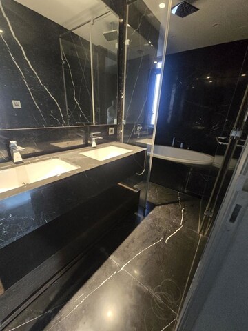 Washroom in 3 BHK Apartment at Lodha Trump Tower, Worli – for Rent