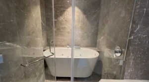 Bathroom in 4 BHK Apartment at Rustomjee Crown, Prabhadevi – for Sale