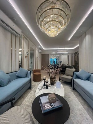 Living Room in 4 BHK Apartment at Lodha Parkside, Worli – for Sale