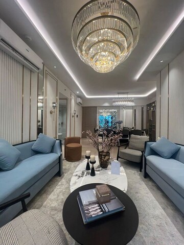 Living Room in 4 BHK Apartment at Lodha Parkside, Worli – for Sale