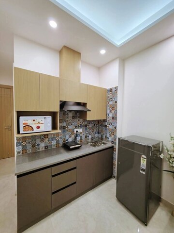Kitchen in 1 BHK Builder Floor at Freedom Fighters Enclave – for Rent