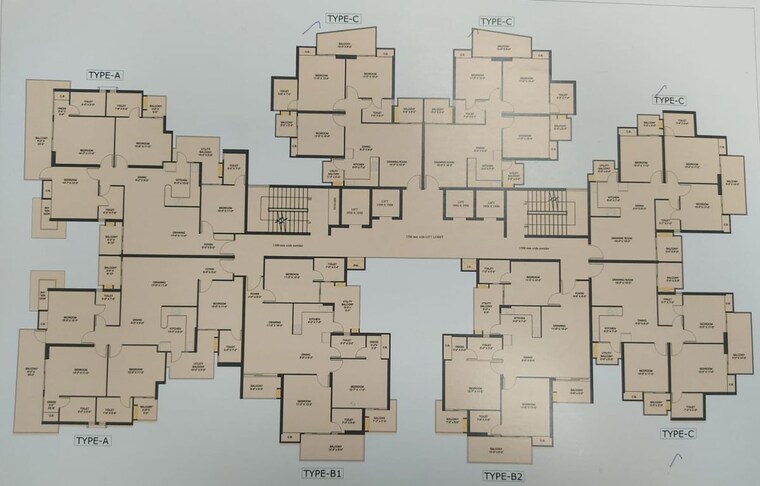 Floor Plan, victoryone-amara 3 Bedroom 1425 Sq.Ft. Apartment In Sector 16 Greater Noida Greater Noida 9948066