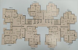 Floor Plan in 3 BHK Apartment at VIctoryone Amara, Sector 16 Greater Noida – for Sale