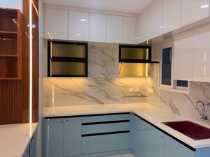 Kitchen in 3 BHK Apartment at Rajapushpa Provincia, Narsingi – for Rent