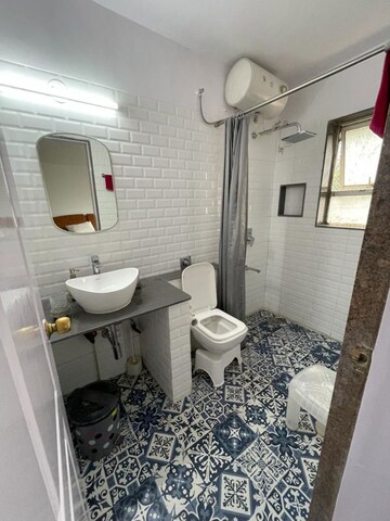 Bathroom in 2 BHK Apartment at Raag Vilas CHS, Koregaon Park – for Rent