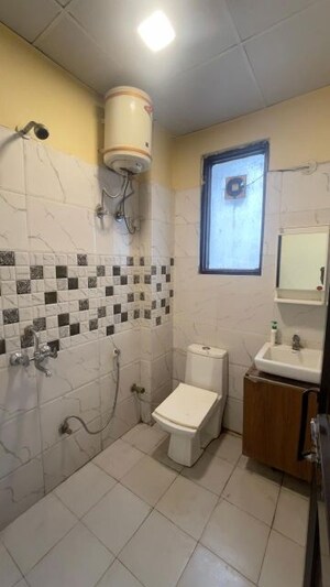 Bathroom in Studio Builder Floor at Vipul Square, Sushant Lok I – for Rent