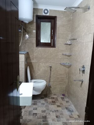 Bathroom in 3 BHK Apartment at Vasant Kunj – for Rent