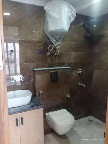 Bathroom in 3 BHK Builder Floor at Vasant Kunj – for Rent
