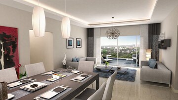 Dining area in 4 BHK Apartment at Baner – for Rent