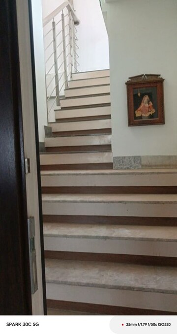 Staircase in 4 BHK Builder Floor at Anand Niketan – for Rent