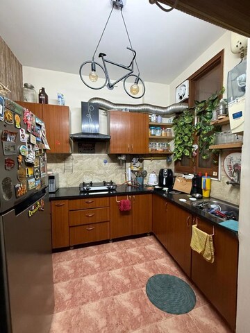 Kitchen in 3 BHK Builder Floor at Chittaranjan Park – for Rent