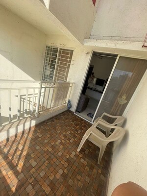 Balcony in 1 BHK Apartment at Majestique Manhattan Phase 2, Wagholi – for Sale