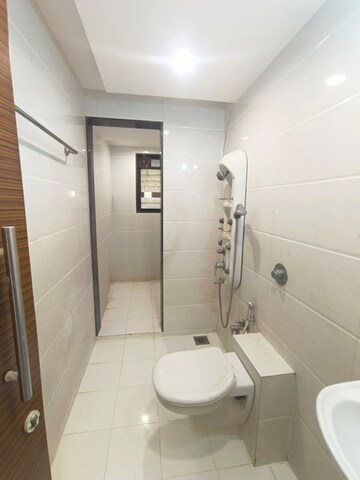 Bathroom in 3 BHK Apartment at Tulsi Pride, Chembur – for Rent