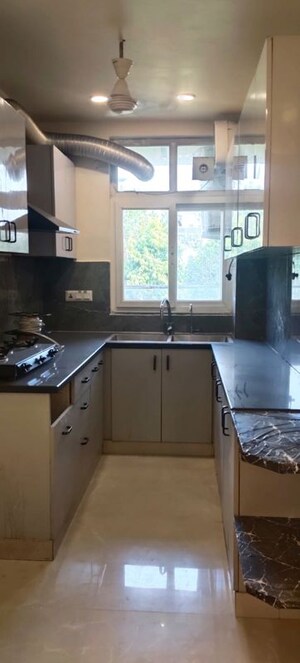 Kitchen in 3 BHK Builder Floor at East Of Kailash – for Rent