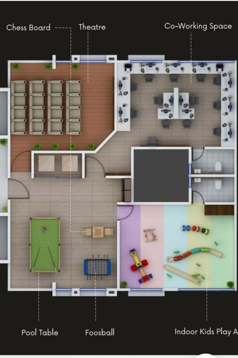 Floor Plan, ravet 3 Bedroom 996 Sq.Ft. Apartment In Ravet Pune 9950622