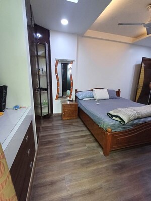 Bedroom in 2 BHK Builder Floor at Nehru Enclave – for Rent