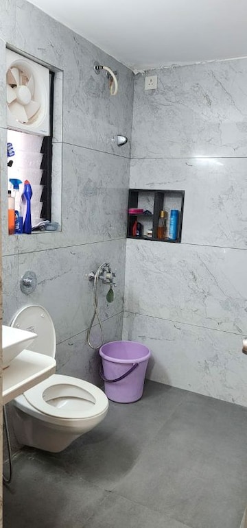 Bathroom in 3 BHK Apartment at Shela – for Rent