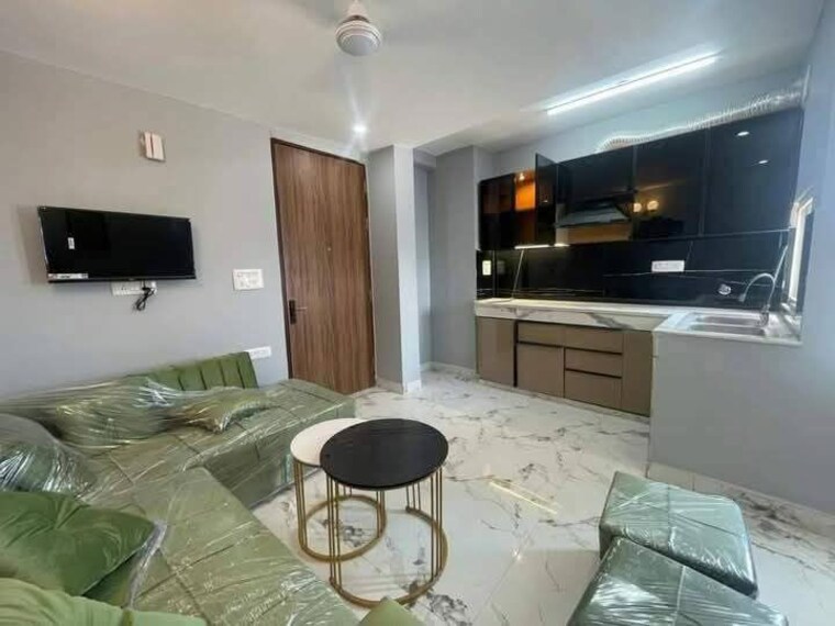 Living Room, saket 1 Bedroom 500 Sq.Ft. Builder Floor In Saket Delhi 9950754