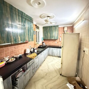 Kitchen in 2 BHK Builder Floor at Malviya Nagar – for Rent