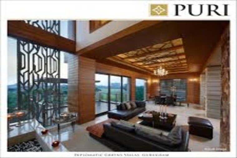 Living Room, puri-diplomatic-greens-phase-i 3 Bedroom 2180 Sq.Ft. Apartment In Sector 111 Gurgaon 9950877