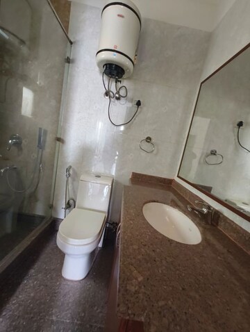 Bathroom in 3 BHK Builder Floor at Nehru Enclave – for Rent