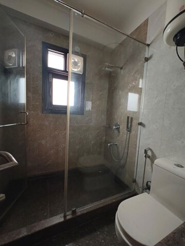 Bathroom in 3 BHK Builder Floor at Nehru Enclave – for Rent