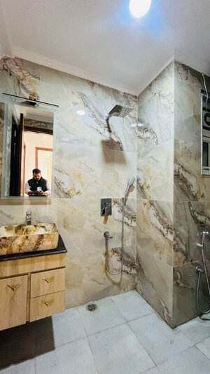 Living Room in 3 BHK Apartment at Palm Residency Chhatarpur, Chattarpur – for Rent