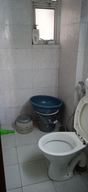 Bathroom in 3 BHK Apartment at Panchsheel Greens II, Sector 16 Greater Noida – for Rent