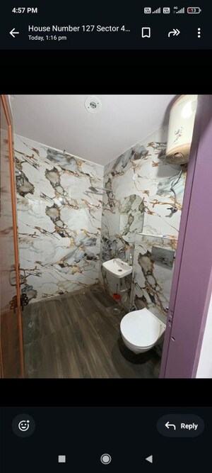 Bathroom in 1 BHK Builder Floor at Saurabh Niwas, Sector 40 – for Rent