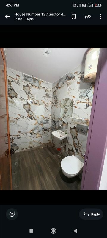 Bathroom in 1 BHK Builder Floor at Saurabh Niwas, Sector 40 – for Rent