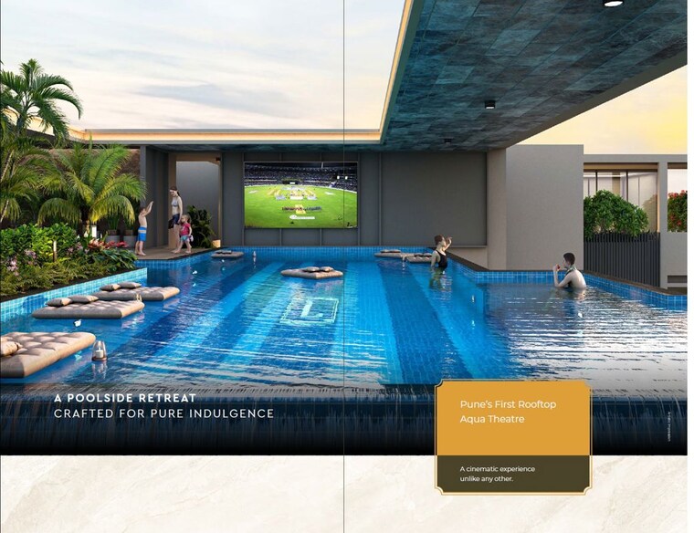 Swimming Pool, wakad 2 Bedroom 809 Sq.Ft. Apartment In Wakad Pune 9947681