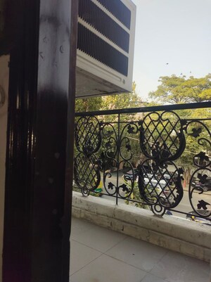 Balcony in 1 BHK Builder Floor at Greater Kailash I – for Rent