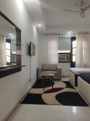 Master Bedroom in 1 BHK Builder Floor at Greater Kailash I – for Rent