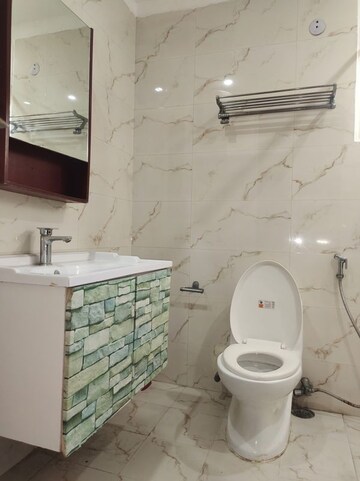 Bathroom in 1 BHK Builder Floor at Greater Kailash I – for Rent