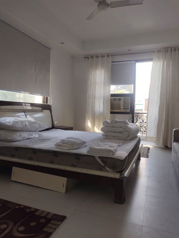 Bedroom, greater kailash i 1 Bedroom 1100 Sq.Ft. Builder Floor In Greater Kailash I Delhi 9946476