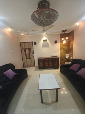 Living Room in 2 BHK Apartment at Sagar Darshan Towers, Nerul – for Rent