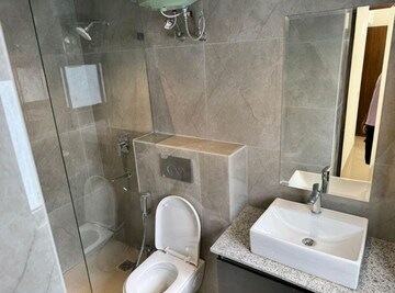 Bathroom in 3 BHK Apartment at Suncity Vatsal Valley, Gwal Pahari – for Rent