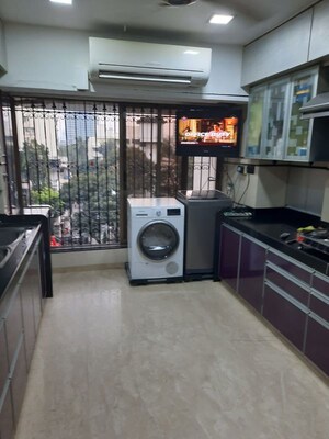 Kitchen in 3 BHK Apartment at Shantanu Apartment, Bandra West – for Rent