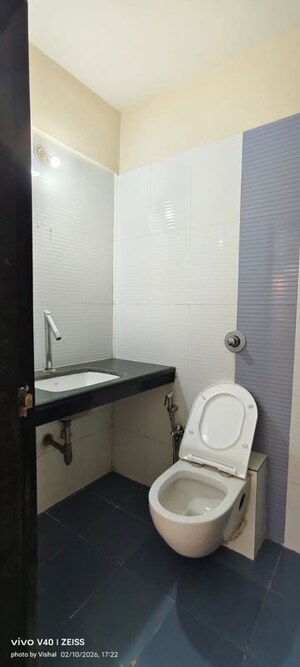 Bathroom in 2 BHK Apartment at VR Bhoomi Acres F Wing, Ghodbunder Road – for Rent