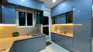 Kitchen in 3 BHK Apartment at Aparna Sarovar Zenith, Nallagandla – for Rent