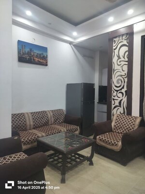 Living Room in 1 BHK Builder Floor at Chattarpur – for Rent